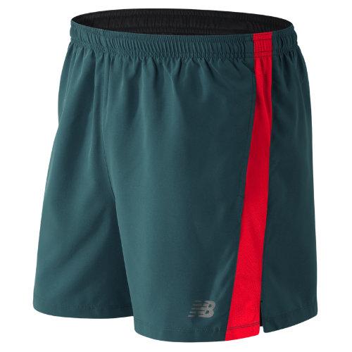 New Balance 61073 Men's Accelerate 5 Inch Short - Orange/green (ms61073ao)