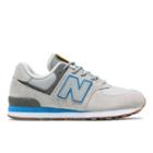 New Balance 574 Kids Grade School Lifestyle Shoes - Grey/blue (gc574pab)