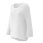 New Balance 91486 Women's Studio Open Stitch Sweater - White (wt91486wt)