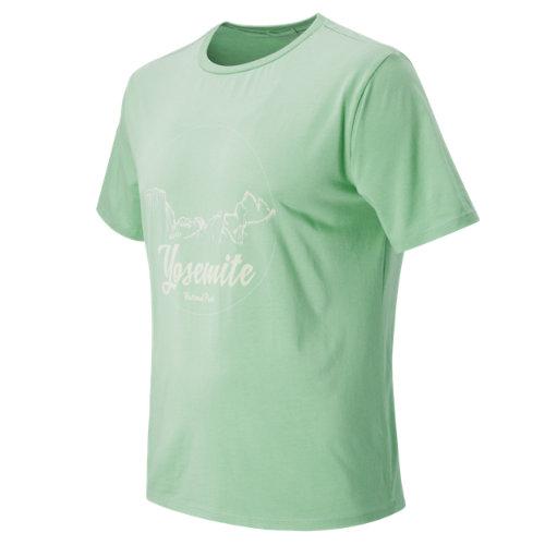 New Balance 63802 Men's Signature Basics Usa Graphic Tee - Green (mt63802egn)