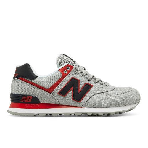 New Balance 574 Jetsetter Men's 574 Shoes - Silver/red (ml574jtu)