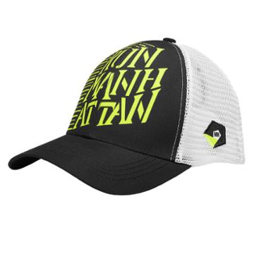 New Balance Men's & Women's Manhattan Technical Trucker Hat - Black/yellow (340003)