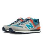 New Balance 574 Out East Men's 574 Shoes - Tan, Cadet Blue, Orange (ml574soe)