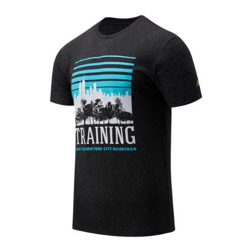 New Balance Mens Nyc Marathon Training Graphic Short Sleeve
