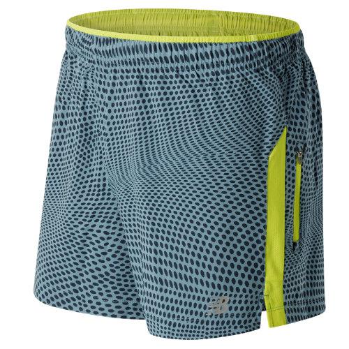 New Balance 63226 Men's Impact 5 Inch Track Short - Blue/yellow (ms63226rtp)