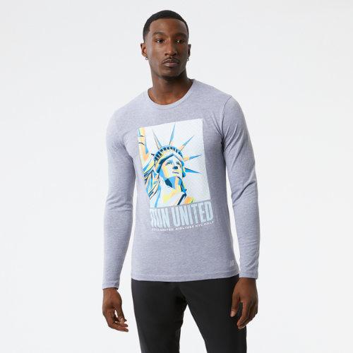 New Balance Men's United Airlines Nyc Half Liberty Long Sleeve