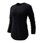 New Balance 93485 Women's Evolve Twist Back Long Sleeve - Black (wt93485bk)