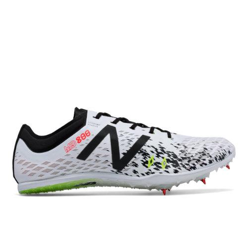 New Balance Md800v5 Spike Men's Track Spikes Shoes - White/black (mmd800w5)