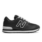 New Balance 574 Puddle Jumper Kids' Pre-school Lifestyle Shoes - Black/white (kl574p8p)