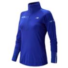 New Balance 41717 Women's Hocr Nb Heat Half Zip - Uv Blue (wt41717puvb)