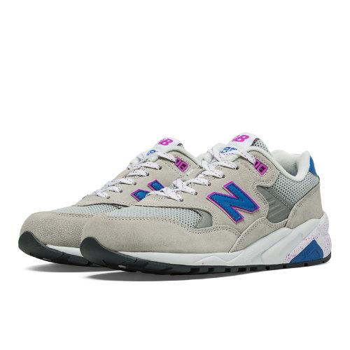 580 New Balance Women's Running Classics Shoes - Micro Chip, Classic Blue, Voltage Violet (wrt580xb)