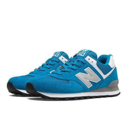 New Balance 574 Varsity Men's 574 Shoes - Blue, Silver (ml574vaw)
