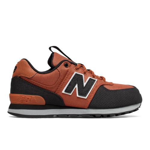 New Balance 574 Kids Grade School Lifestyle Shoes - Orange/black (kl574qeg)