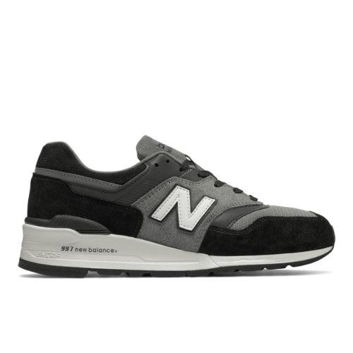 997 New Balance Men's Made In Usa Shoes - Black/grey (m997cur)