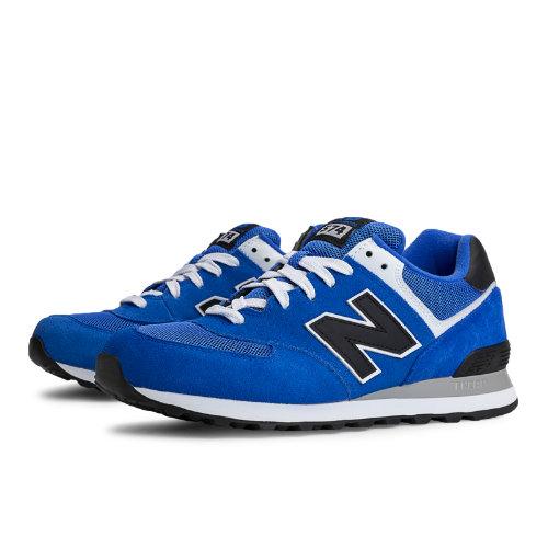 New Balance Varsity 574 Men's 574 Shoes - Blue, Black, White (ml574vbk)