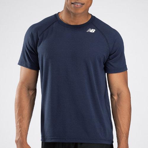New Balance 3103 Men's Short Sleeve Tech Shirt - Navy (tmmt3103tnv)