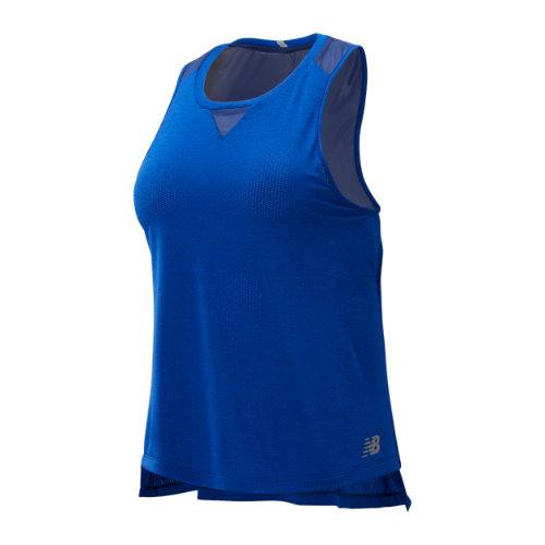 New Balance 93271 Women's Impact Run Mesh Tank - Blue (wt93271tbh)