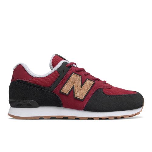 New Balance 574 Kids' Pre-school Lifestyle Shoes - Brown/red/black (pc574kws)