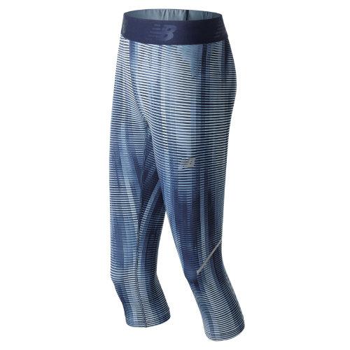 New Balance 71154 Women's Printed Accelerate Capri - Black (wp71154bae)