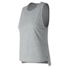 New Balance 73453 Women's Graphic Layering Tank - Grey (wt73453ag)