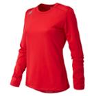 New Balance 501 Women's Nb Ls Tech Tee - Red (tmwt501tre)