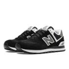 New Balance 574 Core Women's 574 Shoes - Black/white (w574skw)
