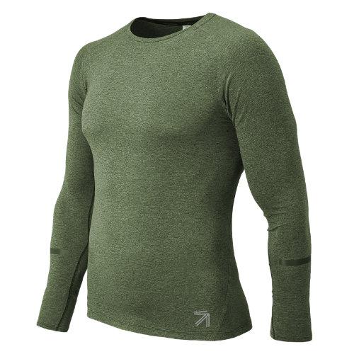 New Balance Men's & Women's J.crew Trinamic Long Sleeve Top - Green (mt71098sfe)