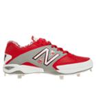New Balance Low-cut 4040v2 Metal Cleat Men's Low-cut Cleats Shoes - Grey, Red, White (l4040gr2)