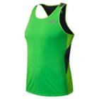 New Balance 5110 Men's Excel Race Day Singlet - Acidic Green, Chemical Green, Lead (mrt5110acg)