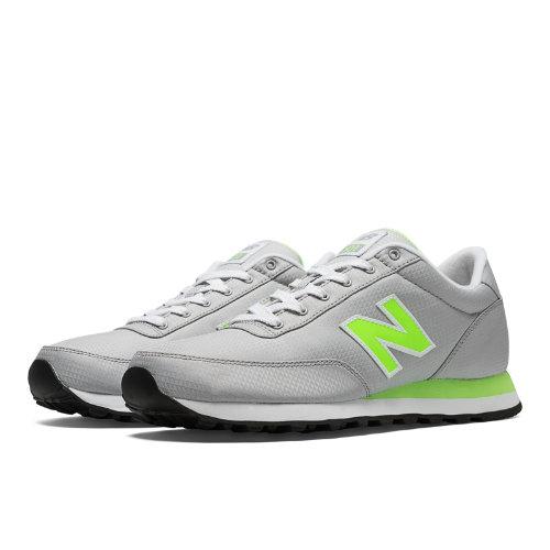 New Balance Windbreaker 501 Men's Lifestyle Shoes - Grey, Neon Green (ml501wbg)