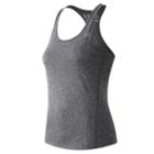 New Balance 53149 Women's Heathered Tank - Grey (wt53149bkh)