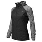 New Balance 5128 Women's Surface Run Jacket - Black, Grey, Anthracite Heather (wrj5128bgr)