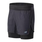 New Balance Men's Nyc Marathon Q Speed 5 Inch 2 In 1 Short