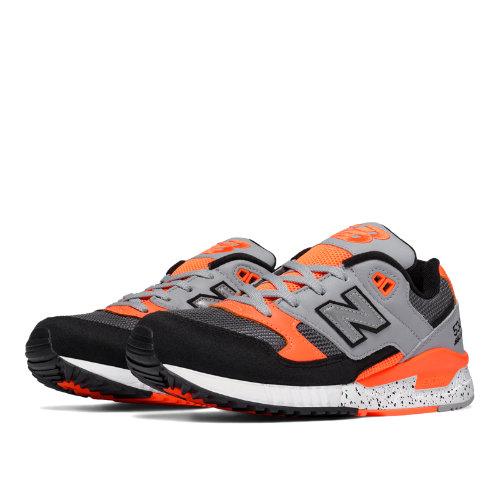 New Balance 530 90s Running Leather Women's Running Classics Shoes - Black/lead/lava (w530psc)