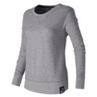 New Balance 53501 Women's Crew Neck Sweatshirt - Grey (wt53501ag)