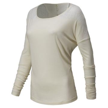 Anue 4376 Women's Dasha Long Sleeve Tee - Ivory (wht4376iv)