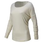 Anue 4376 Women's Dasha Long Sleeve Tee - Ivory (wht4376iv)