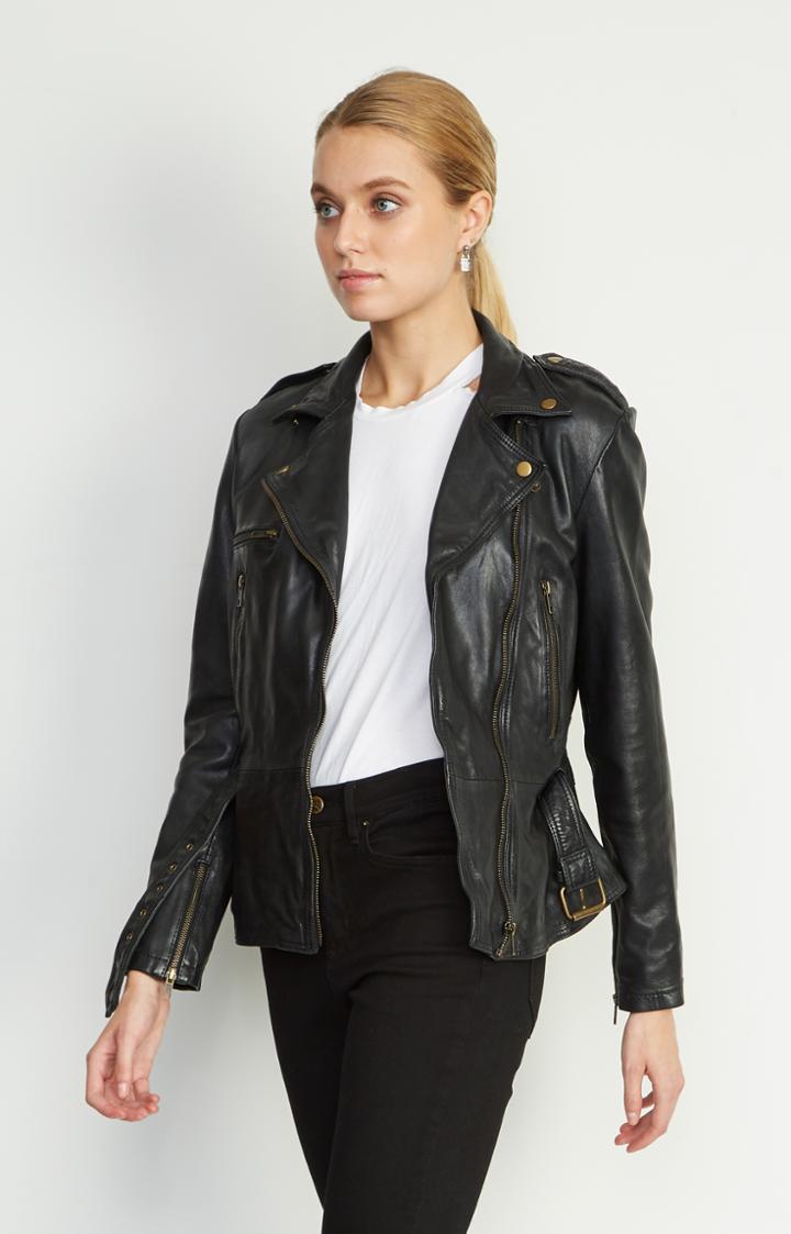 Nicole Miller Sammi Leather Jacket