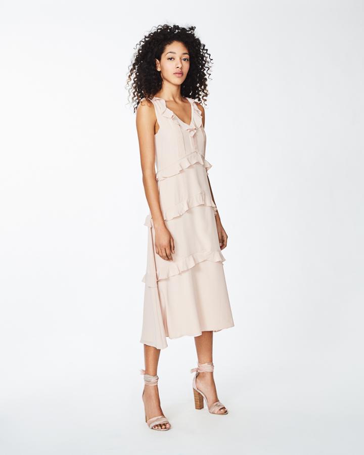 Nicole Miller Silk Midi Dress