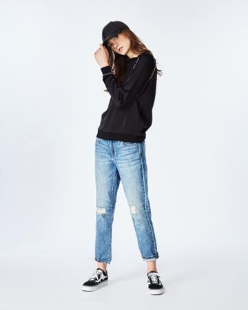 Nicole Miller Charmeuse Sweatshirt