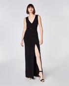 Nicole Miller V Neck Gown