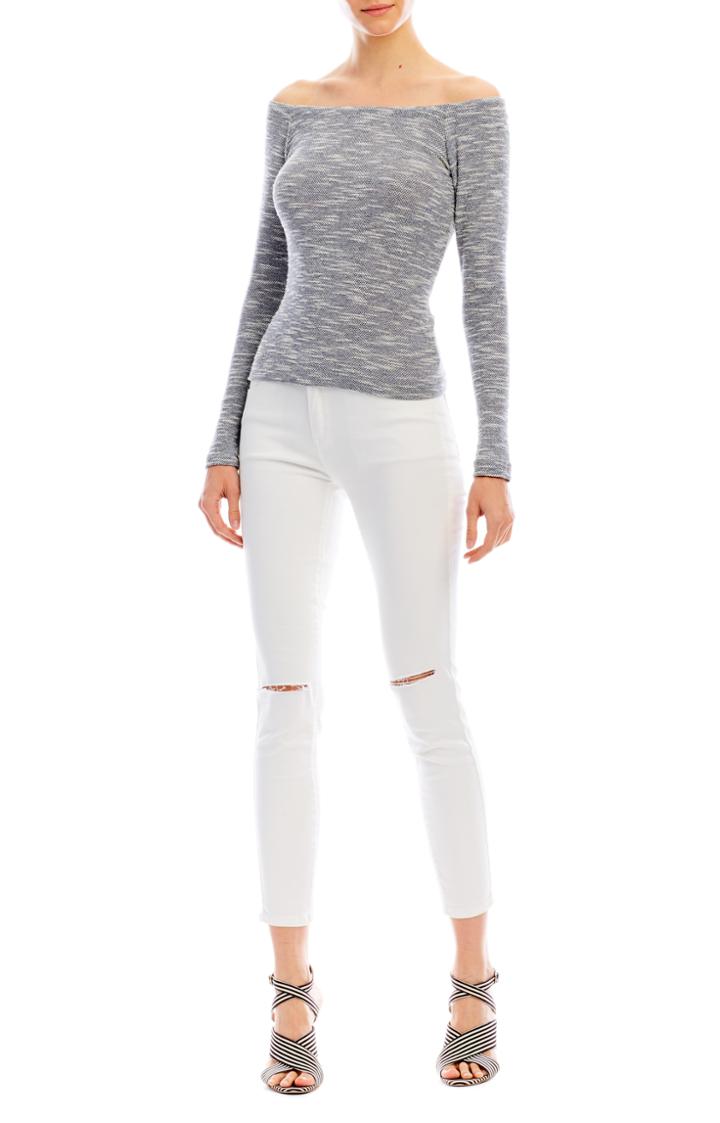 Nicole Miller Sparkle Knit Top