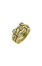 Nicole Miller Pyramid Stackable Set Rings