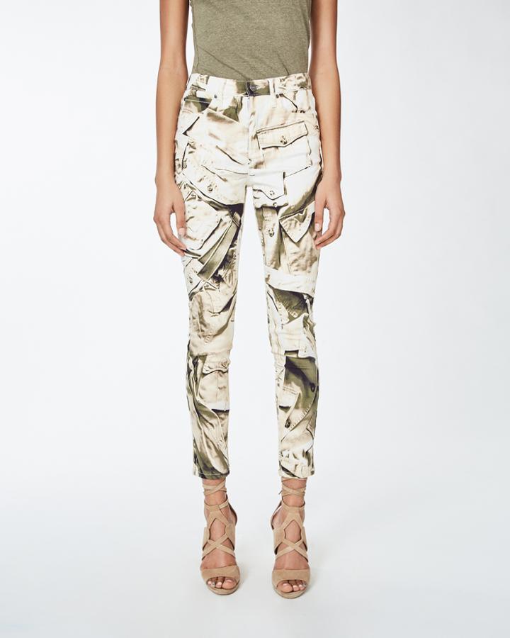 Nicole Miller Safari Jacket Printed Pants