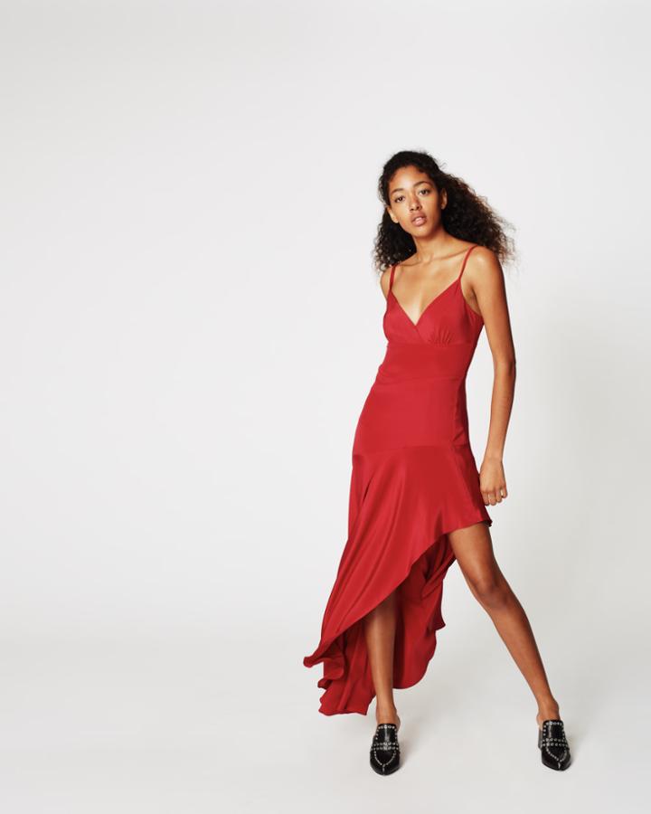 Nicole Miller Asymmetrical Hemline Dress