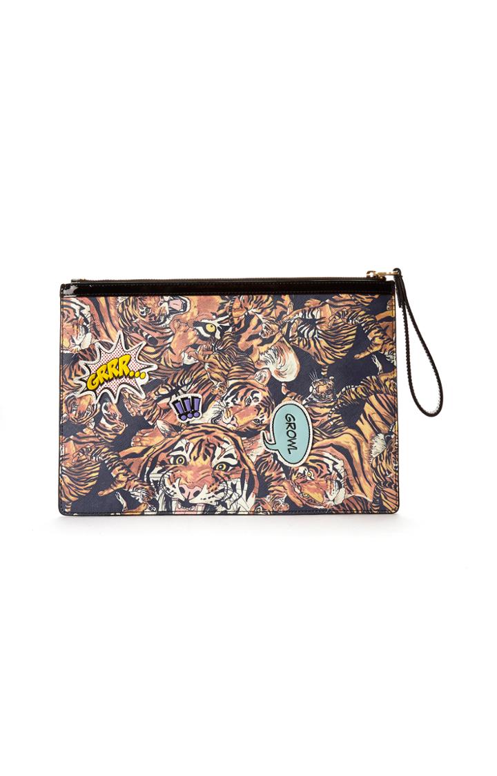 Nicole Miller Comic Tiger Pouch