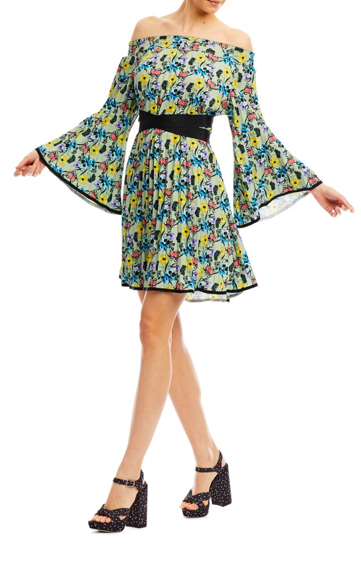 Nicole Miller Rocco Nouveau Trellis Dress