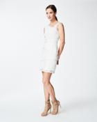 Nicole Miller One Shoulder Lace Dress