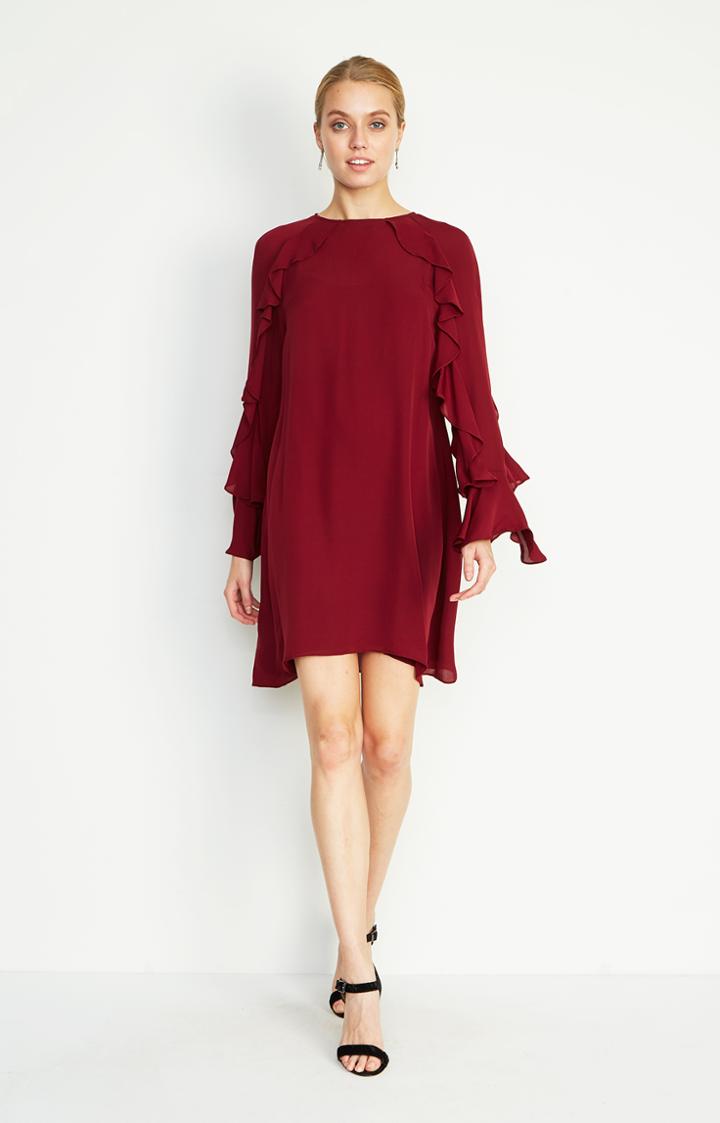 Nicole Miller Lera Bell Sleeve Dress