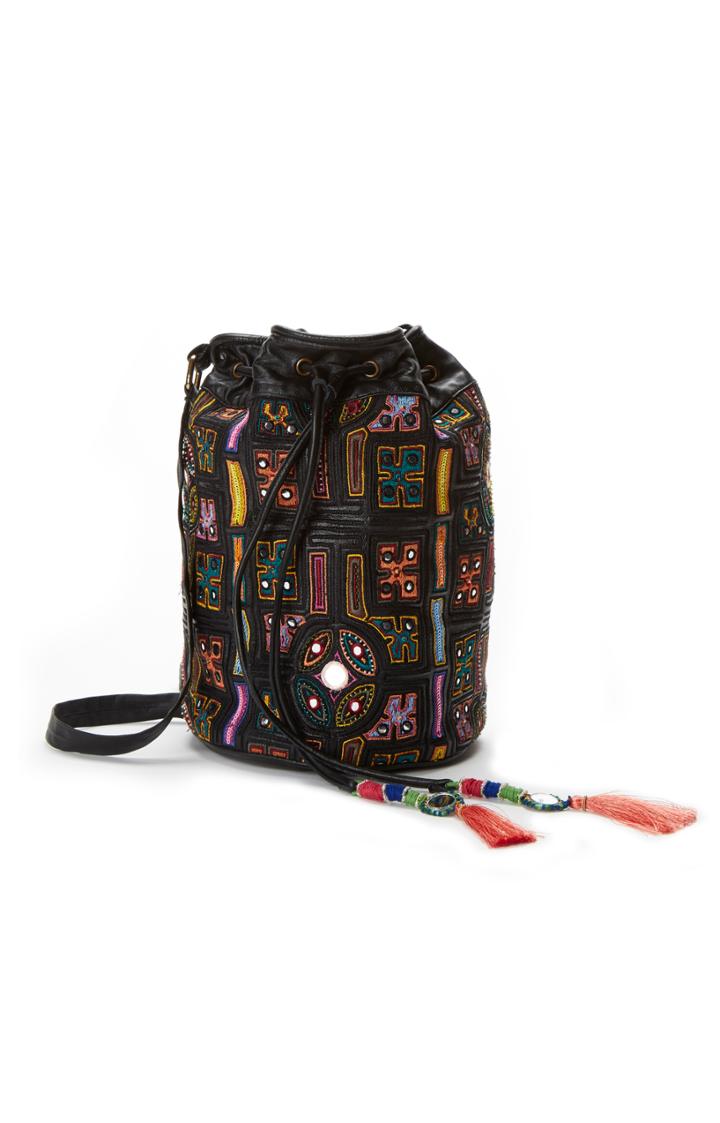 Nicole Miller Panama Tiles Bucket Bag